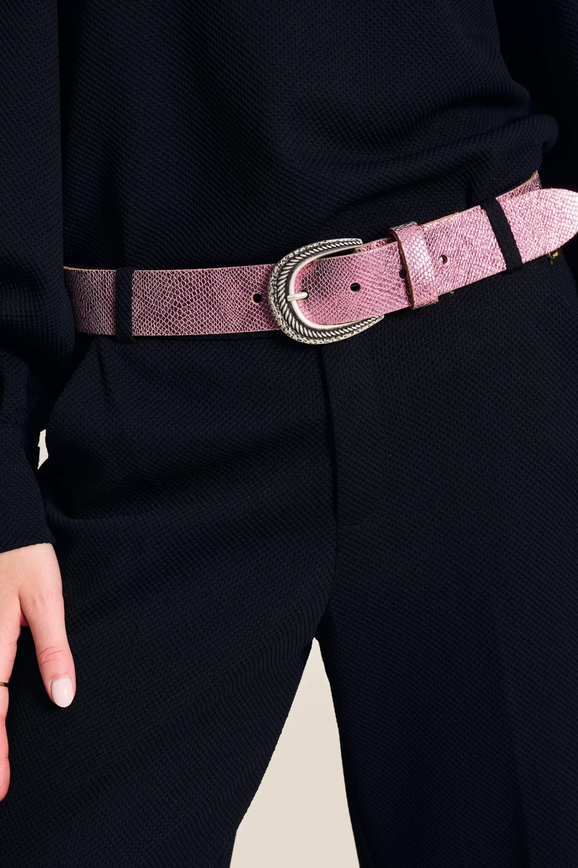 Riemen | POM Amsterdam BELT Snake Vibrant Pink