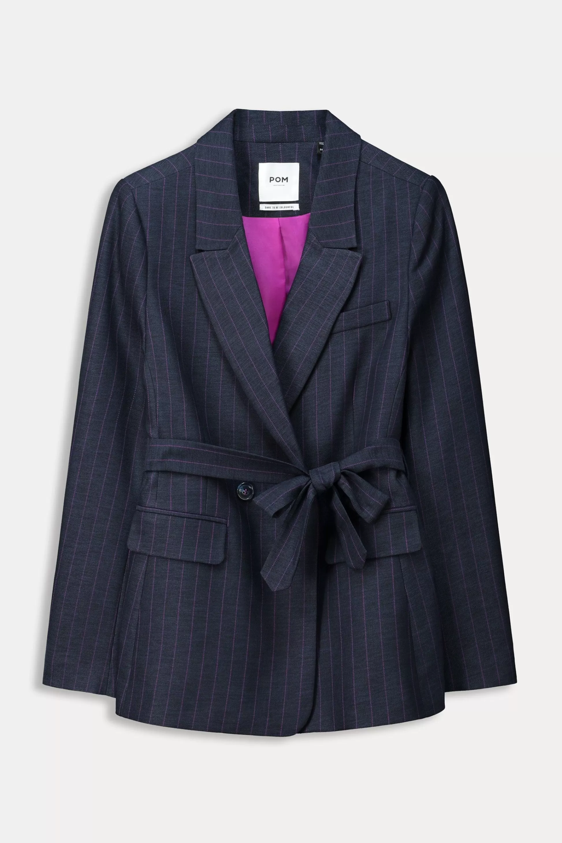 Suits | Jassen & Blazers | POM Amsterdam BLAZER Striped Midnight Blue