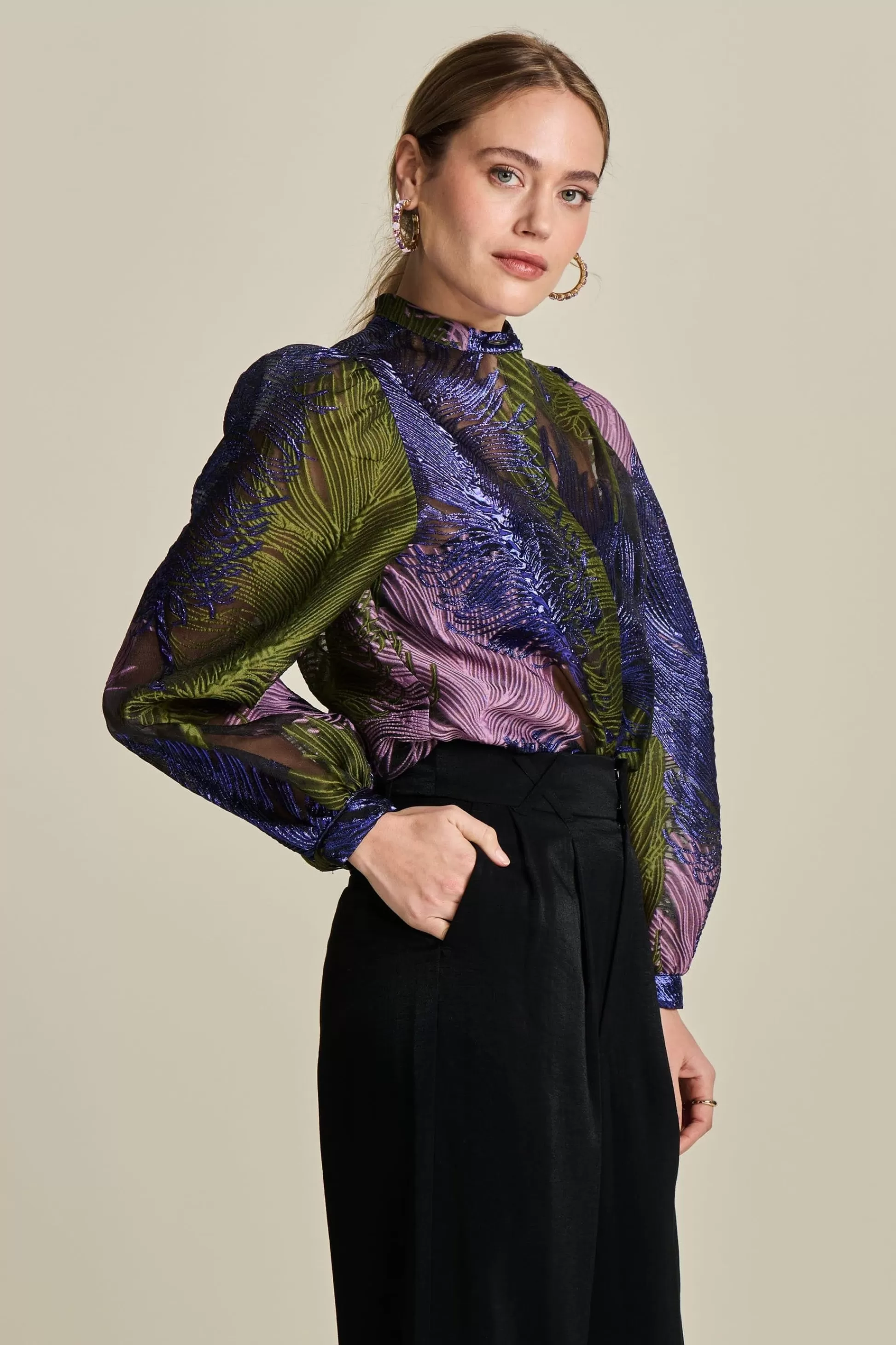 Blouses | POM Amsterdam BLOUSE Festive Feathers