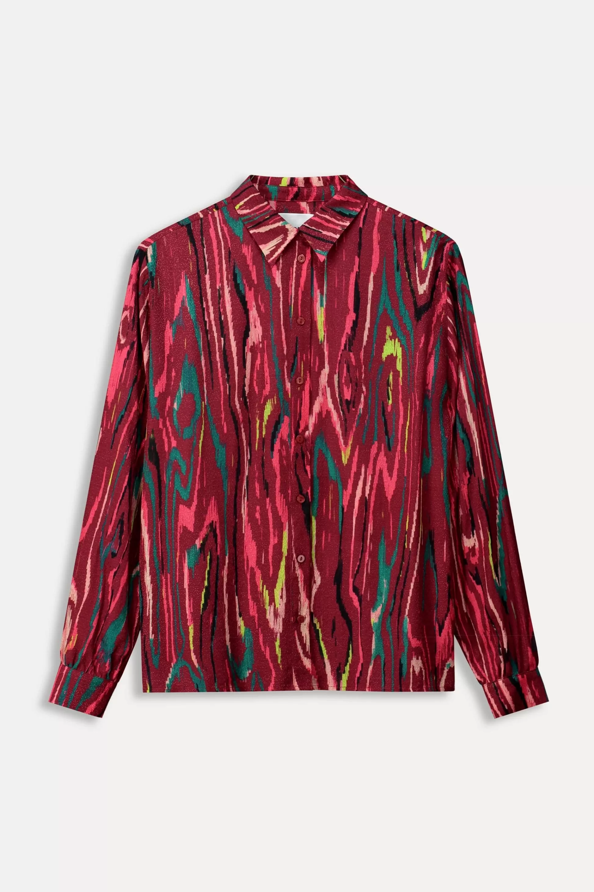 Blouses | POM Amsterdam BLOUSE Milly Woody Burgundy Red