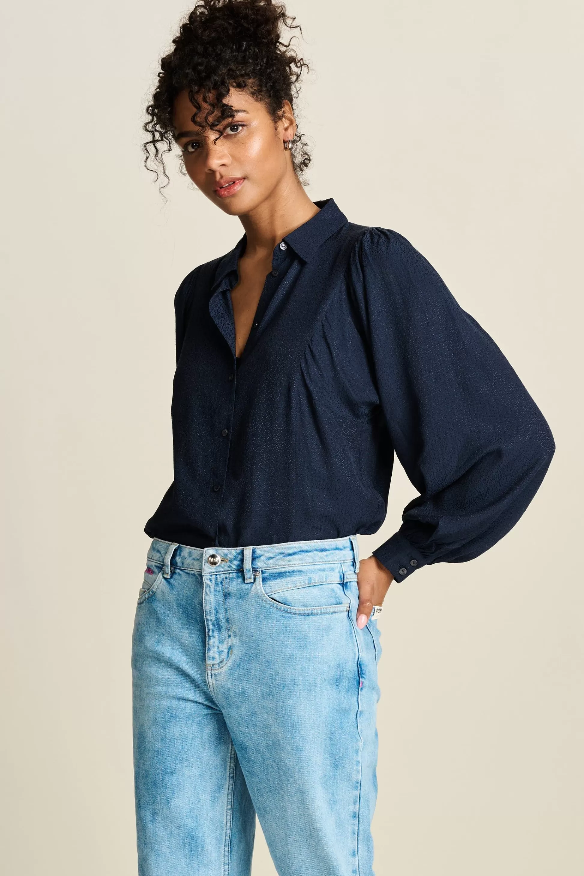 Blouses | POM Amsterdam BLOUSE Sparkle Blue