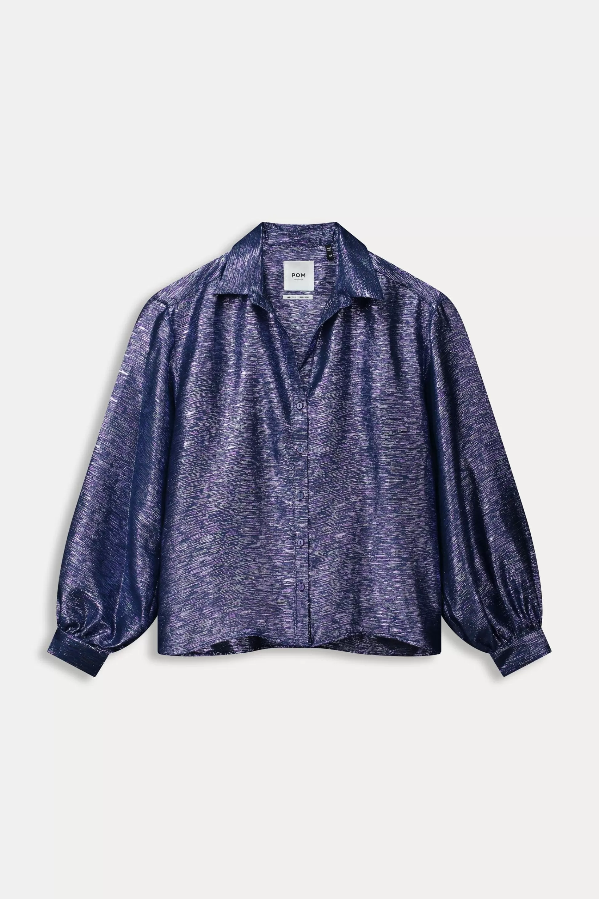 Blouses | POM Amsterdam BLOUSE Violet Festive Blue