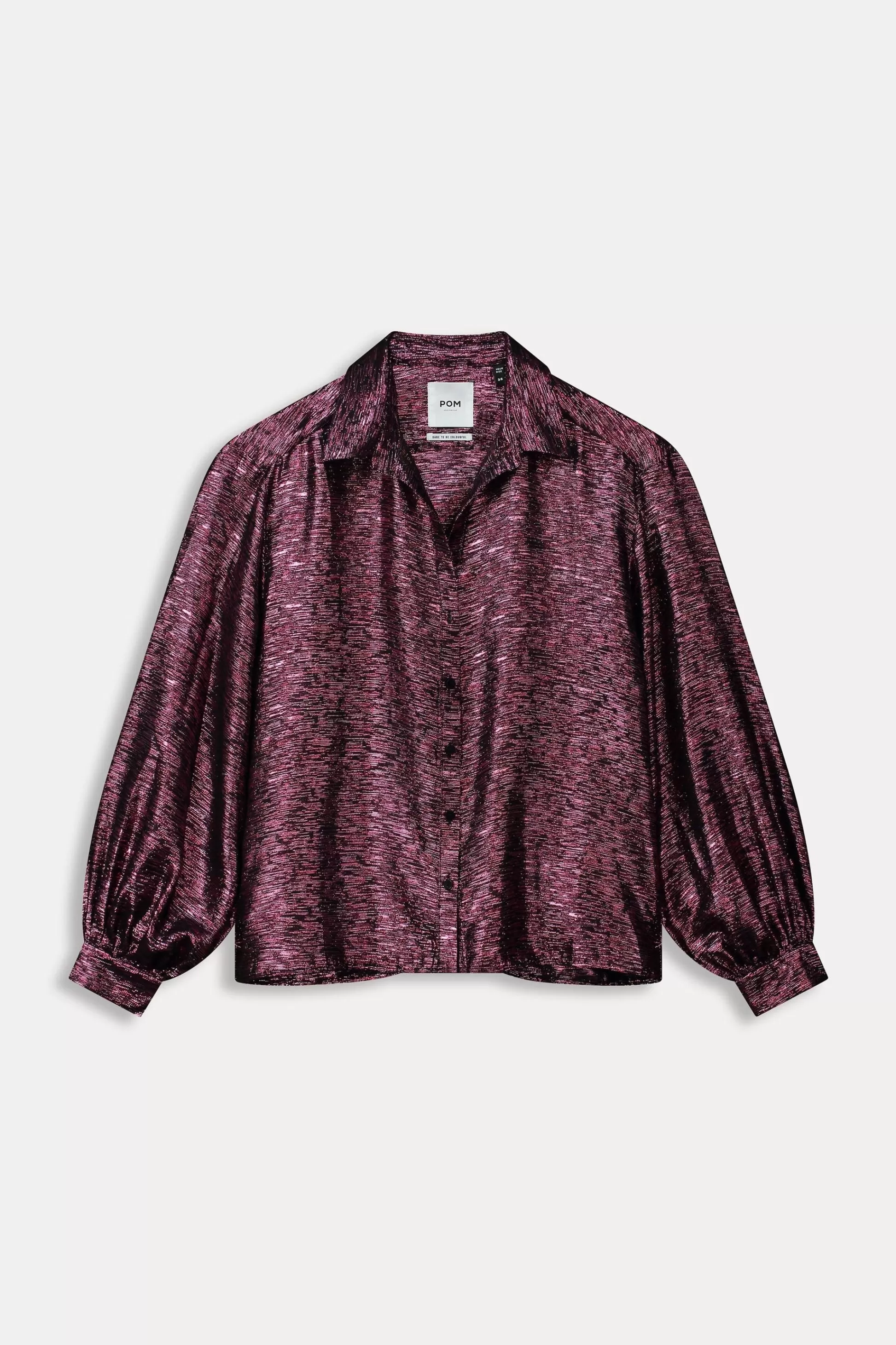 Blouses | Co-Ords | POM Amsterdam BLOUSE Violet Festive Pink