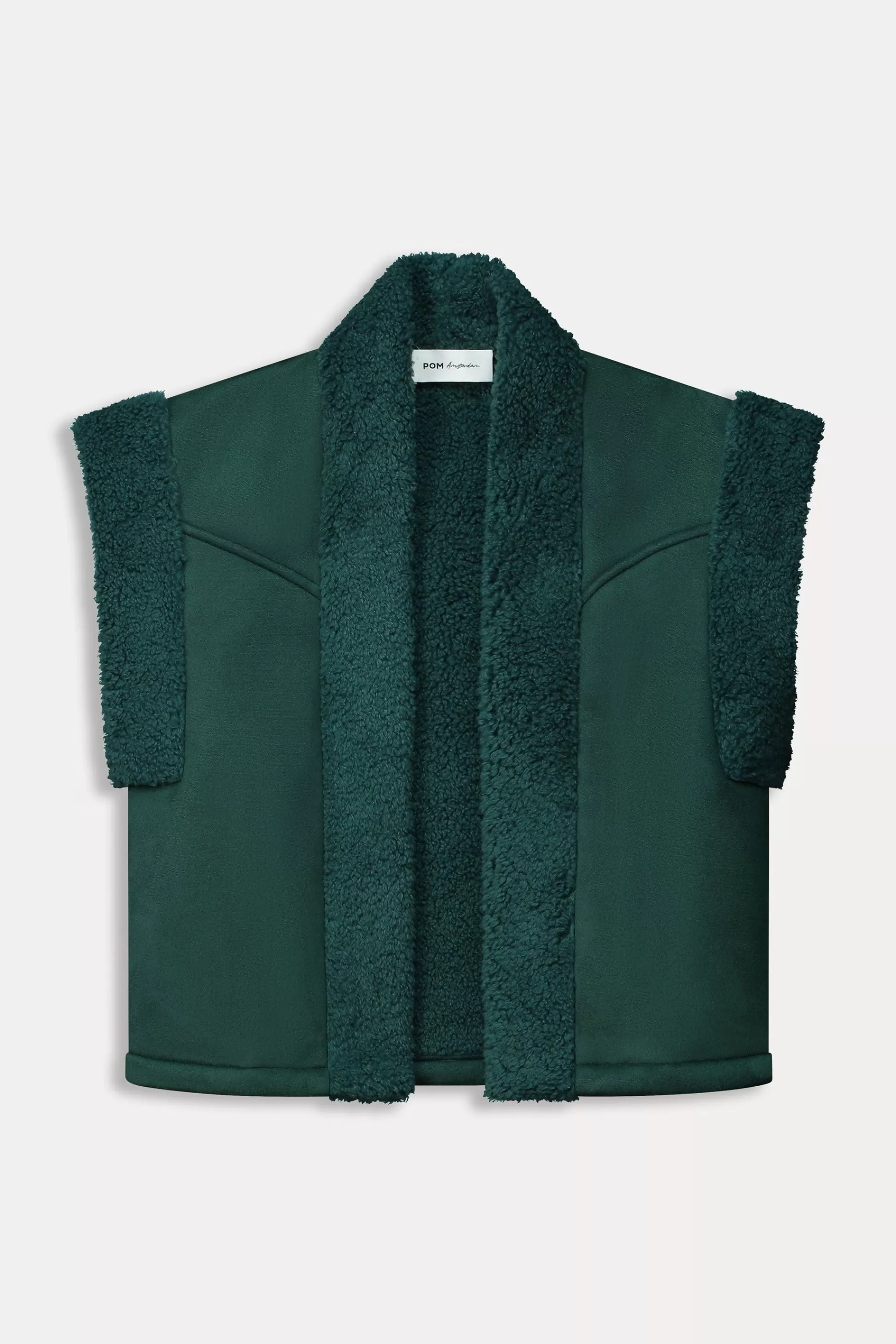 Gilets | Jassen & Blazers | POM Amsterdam GILET Lammy Teal Green