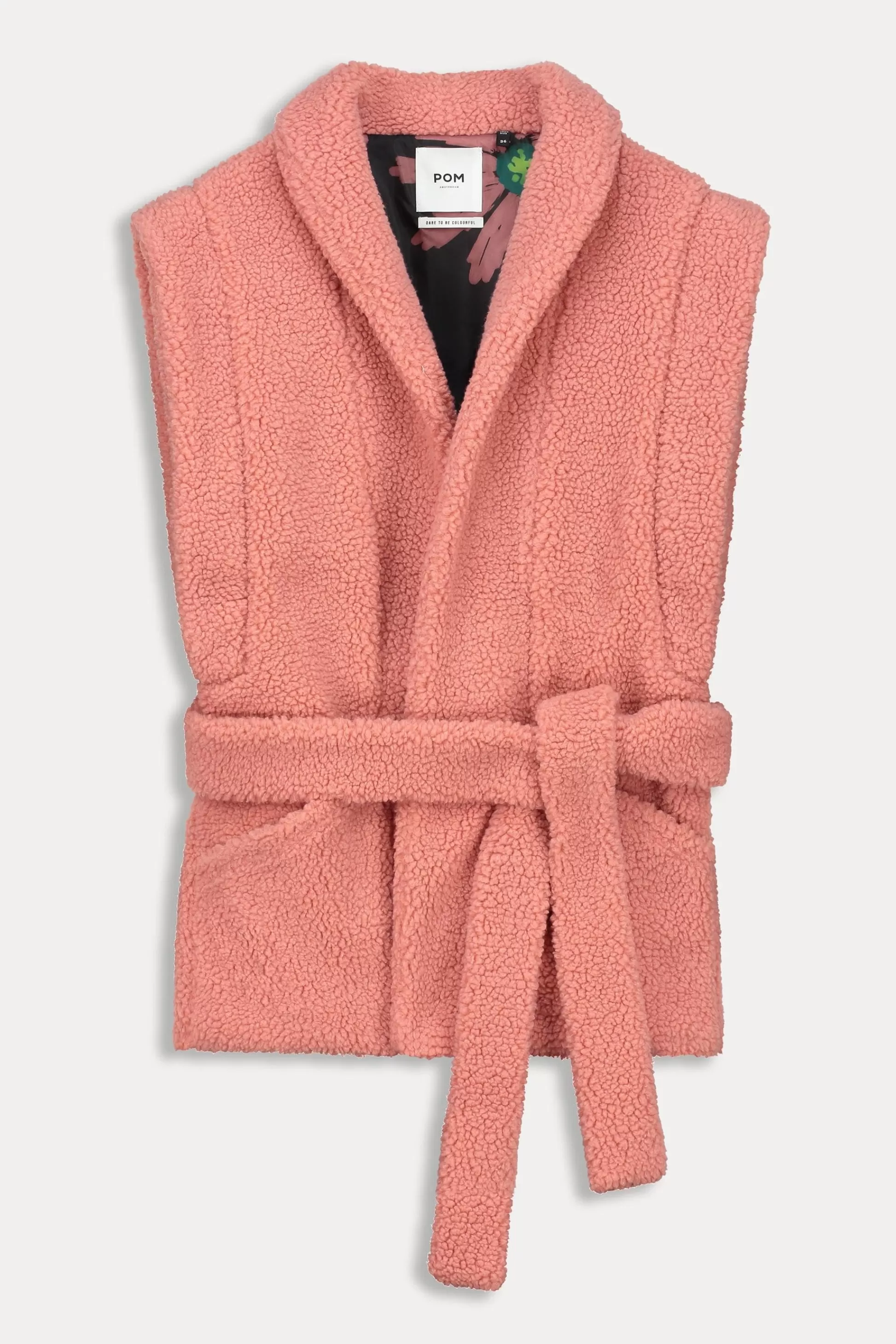 Jassen & Blazers | Gilets | POM Amsterdam GILET Teddy Dusty Pink