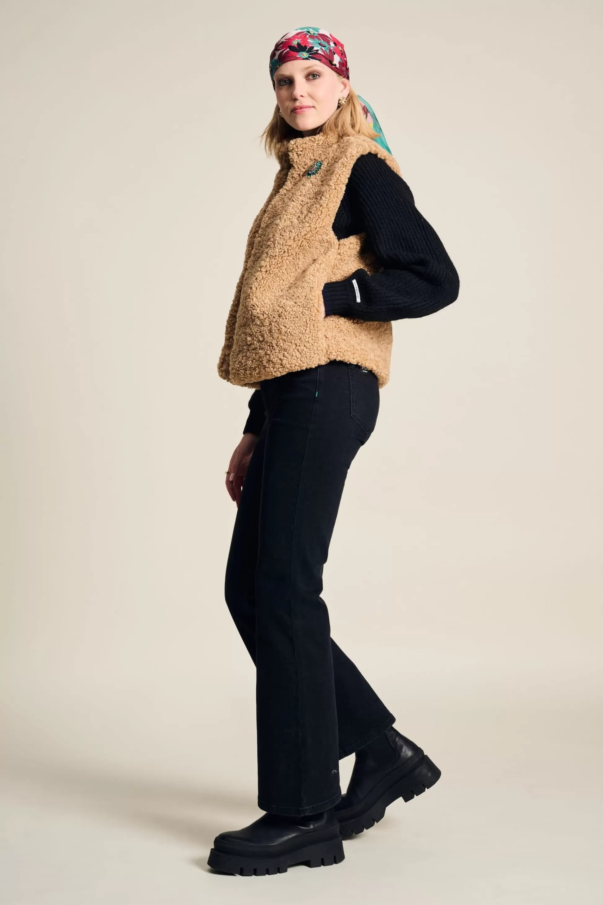 Gilets | Jassen & Blazers | POM Amsterdam GILET Teddy Love Vintage Brown