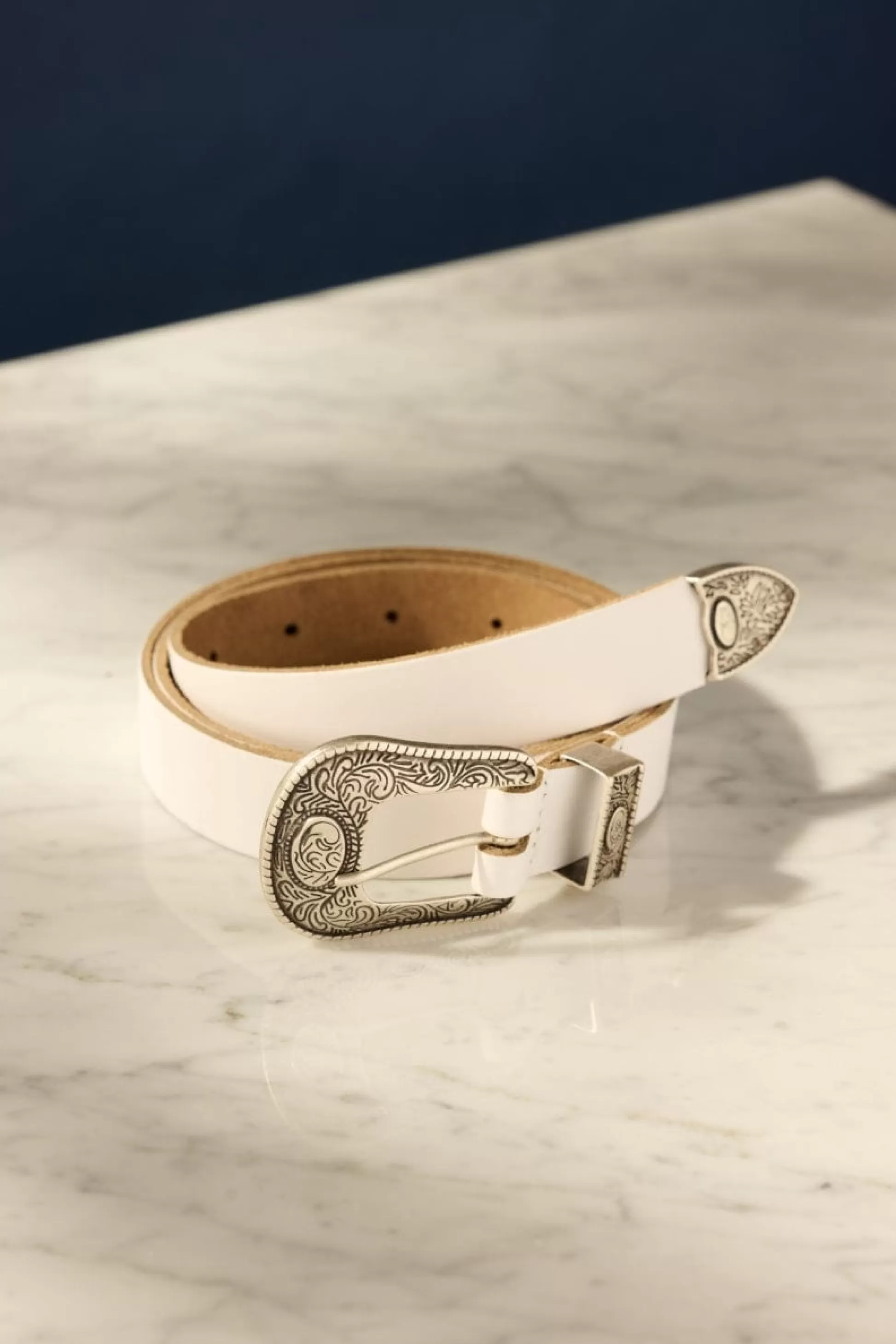 Riemen | POM Amsterdam RIEM Billie Leather White