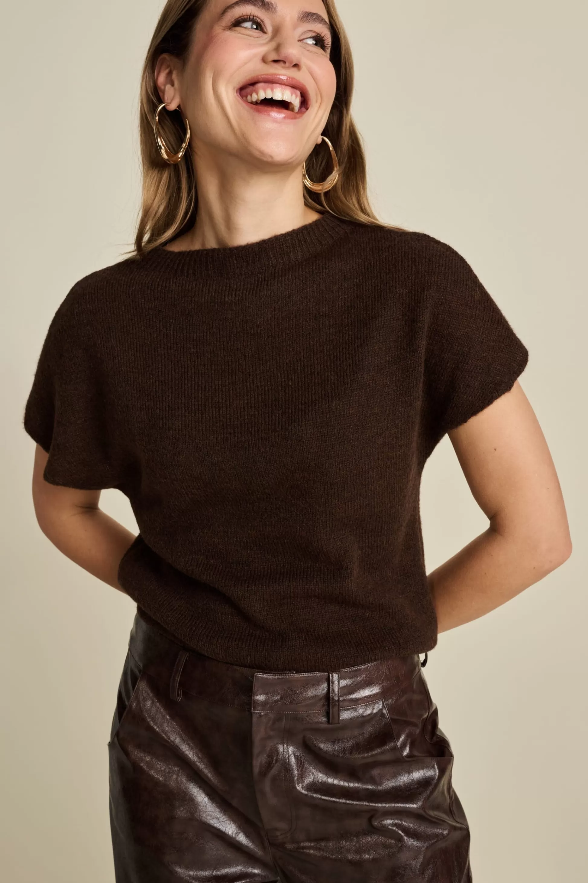 Tops & Turtlenecks | POM Amsterdam TOP Brown