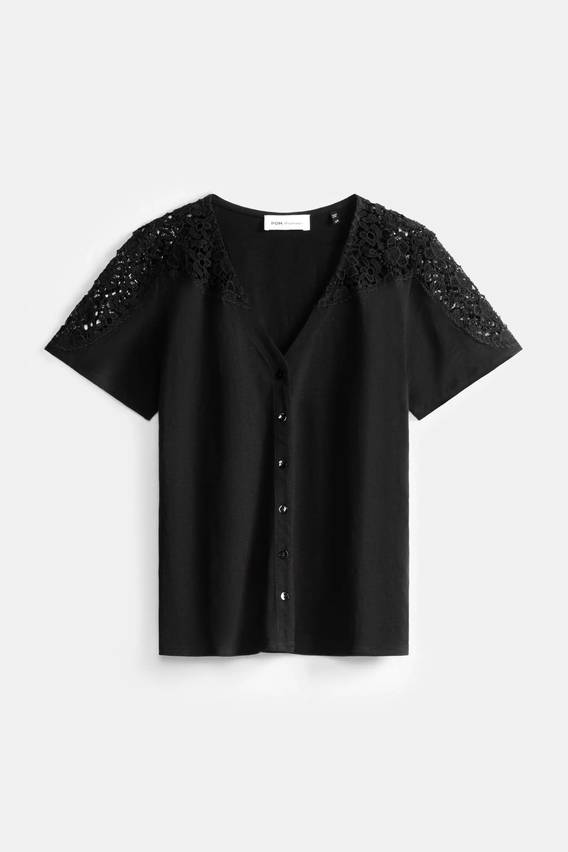 Tops & Turtlenecks | POM Amsterdam TSHIRT Ellen Black