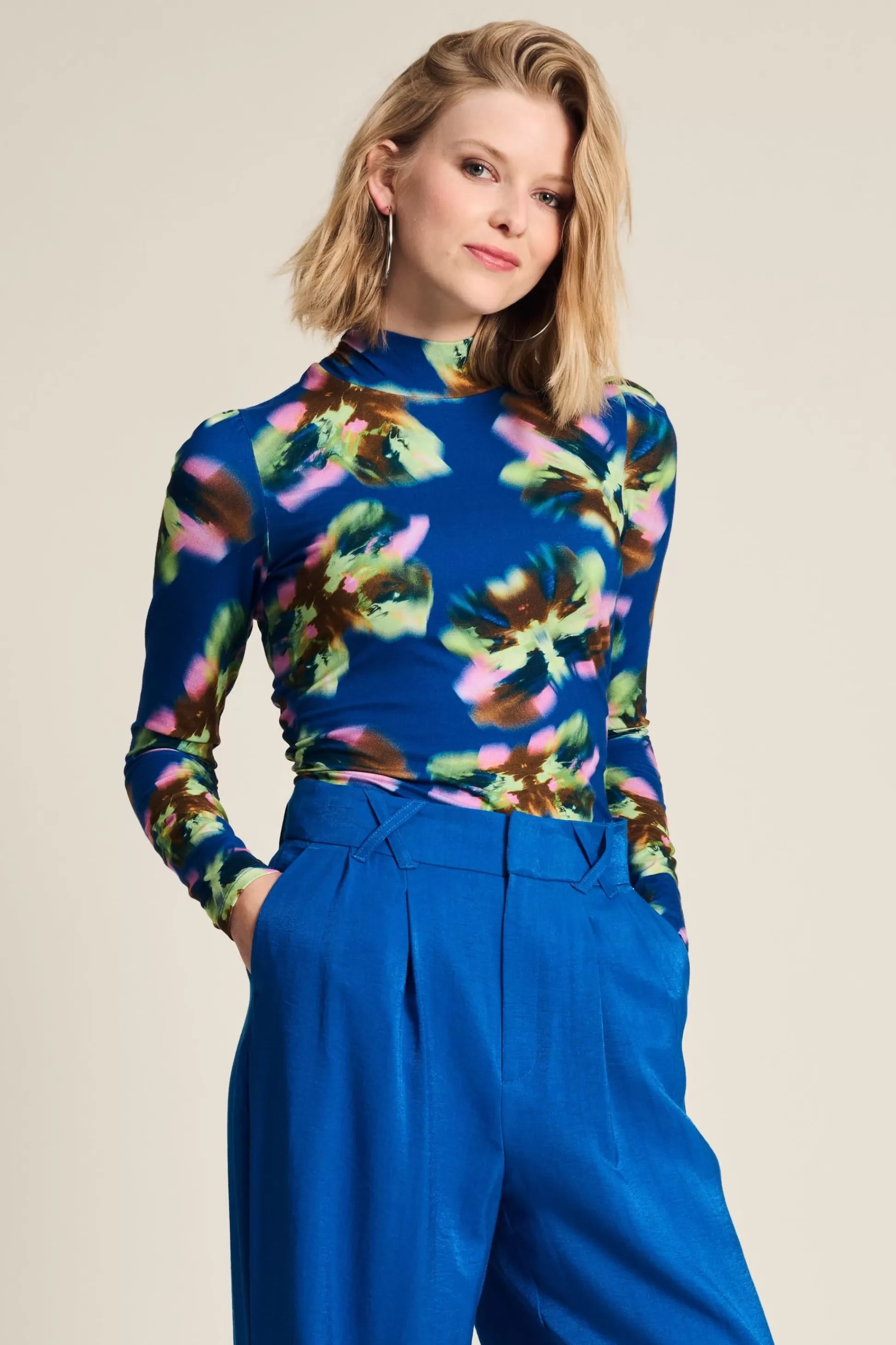 Tops & Turtlenecks | POM Amsterdam TURTLENECK Butterfly Blue